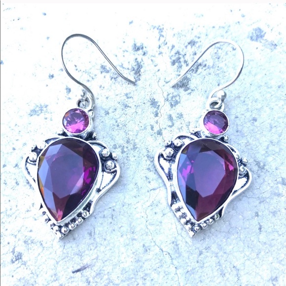 Sundance Jewelry - Sundance Sterling SILVER earrings Purple amethyst